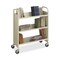 Safco Steel Book Cart, Three-Shelf, 36w x 14.5d x 43.5h, Sand 5358SA - alternate 2